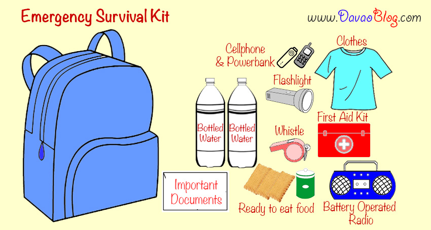 Emergency Survival Kit List, Emergency Bag