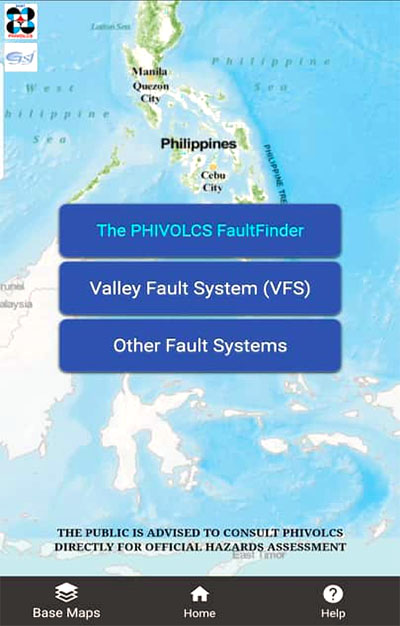 Earthquake PHIVOLCS FaultFinder Mindanao Philippines